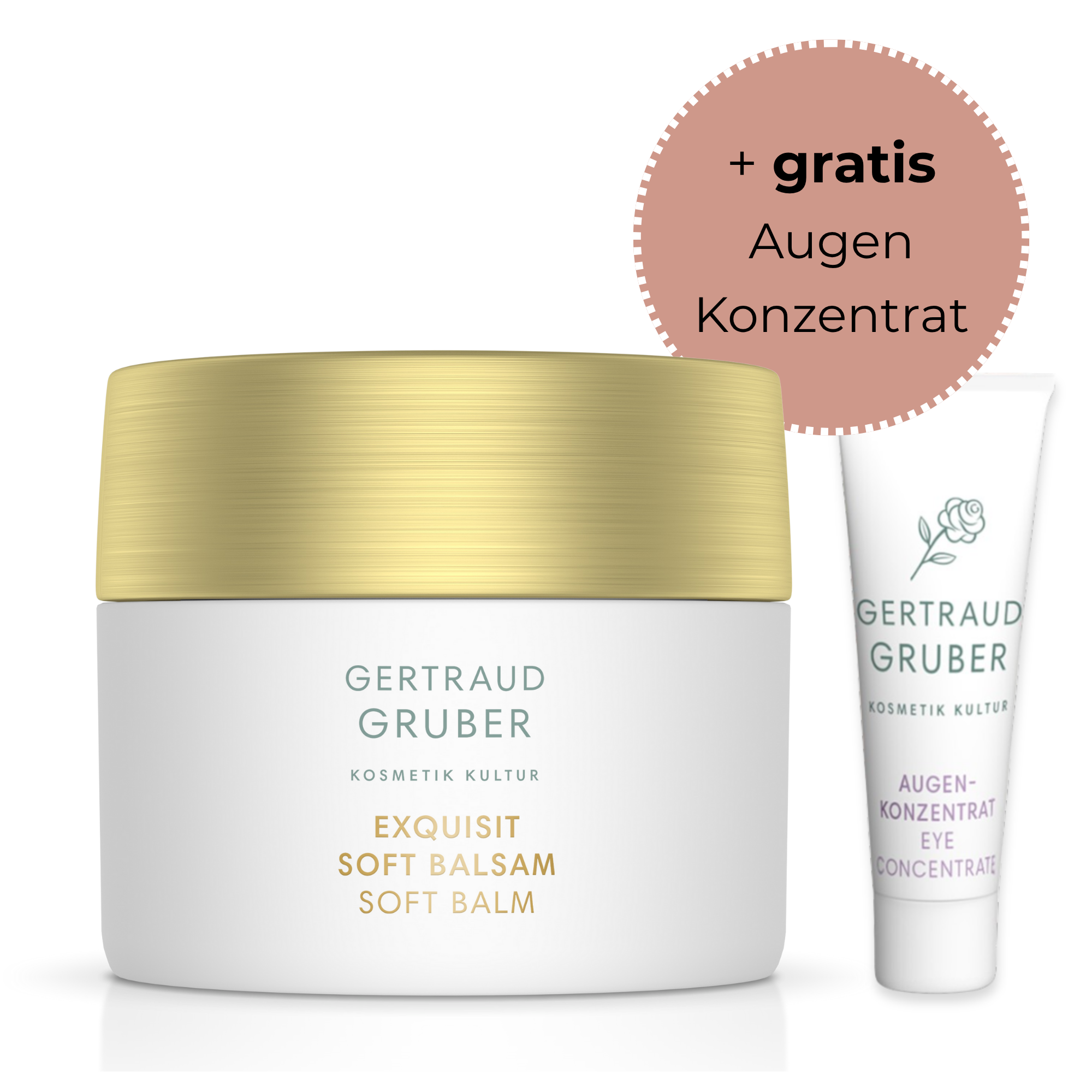 Gertraud Gruber Exquisit Soft Balsam | 50ml | Soft Balsam Set mit gratis Augenkonzentrat