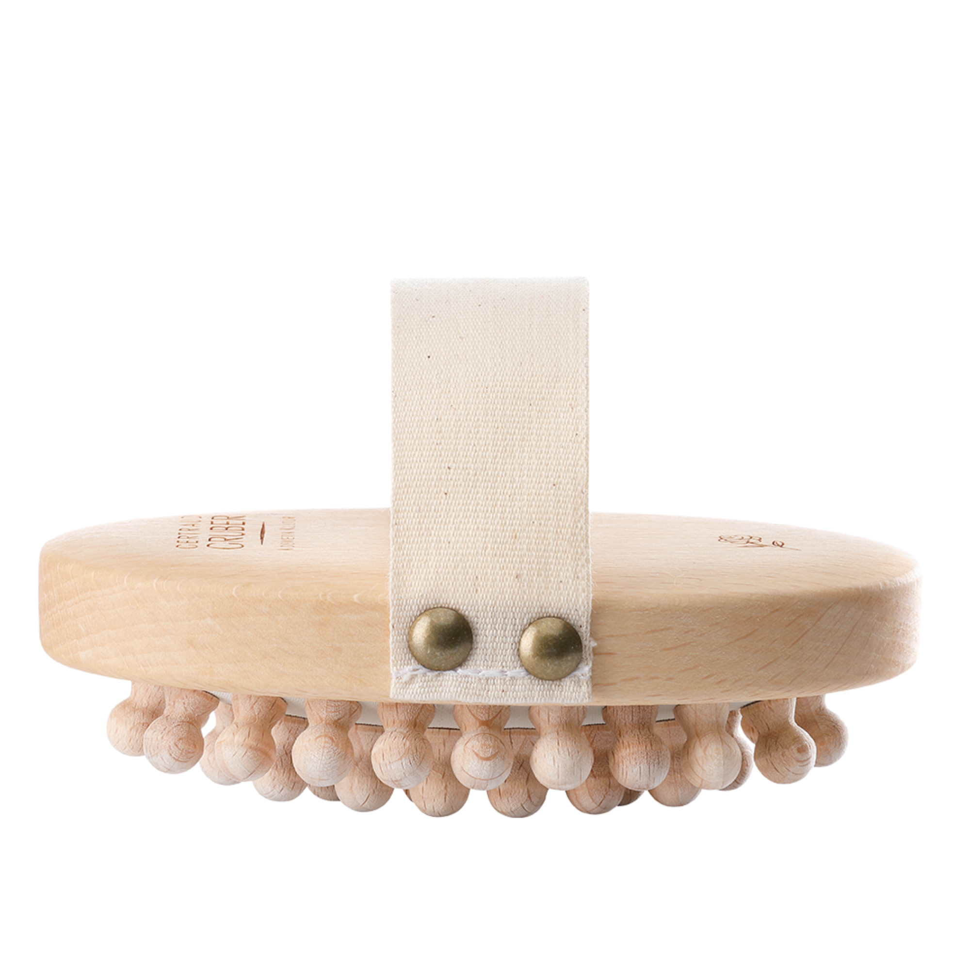 Gertraud Gruber Marine Balance Holznoppen Massagebürste | Durchblutungsfördernde Trockenmassage