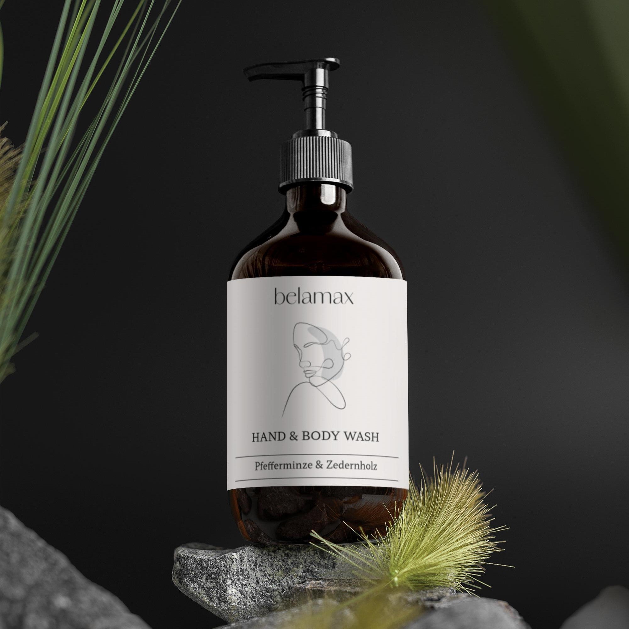 Belamax Hand & Body Wash Pfefferminze & Zedernholz