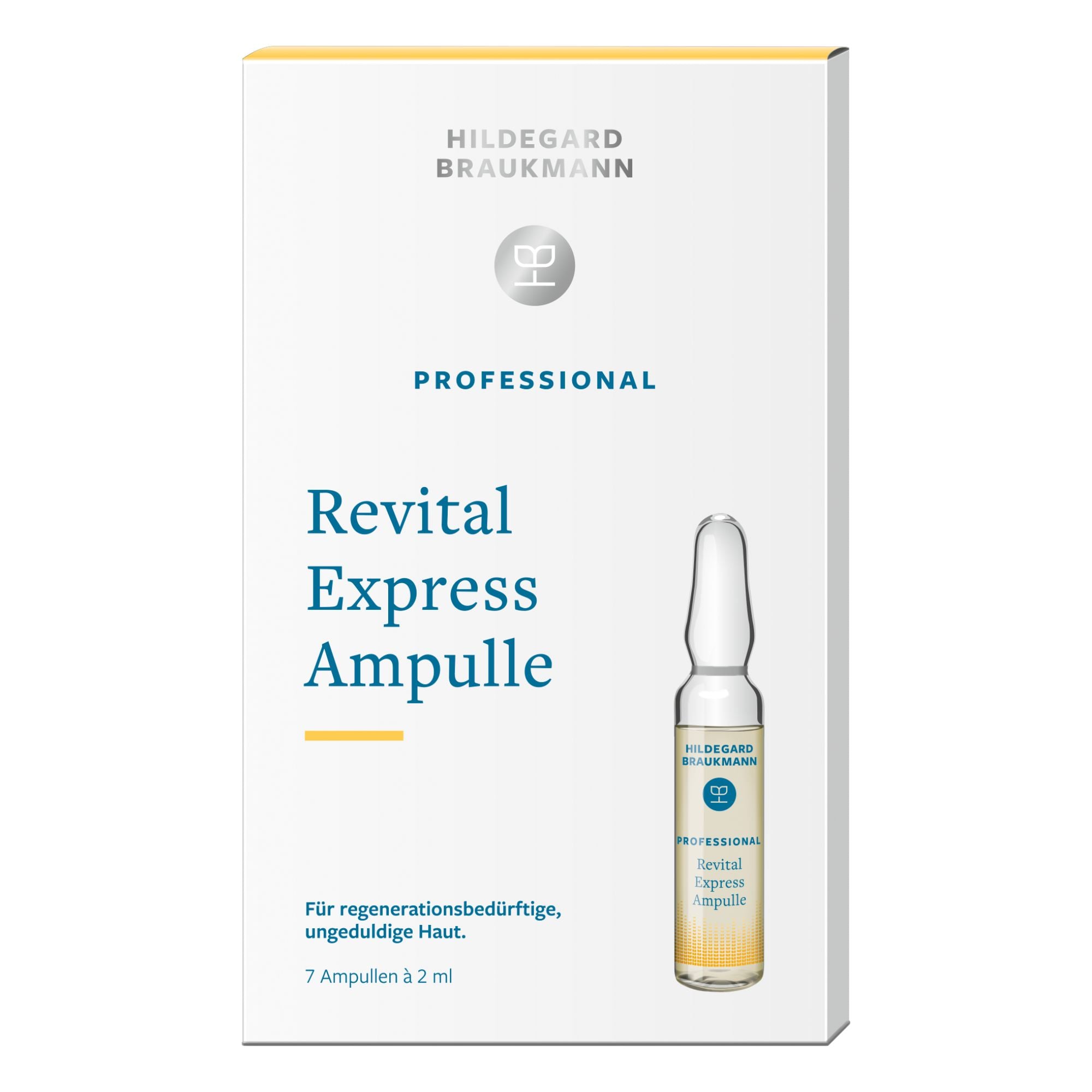 Hildegard Braukmann Professional Revital Express Ampulle - Hochkonzentrierter Wirkstoffkomplex für sofortige Anti-Aging-Effekte und frischen Teint.