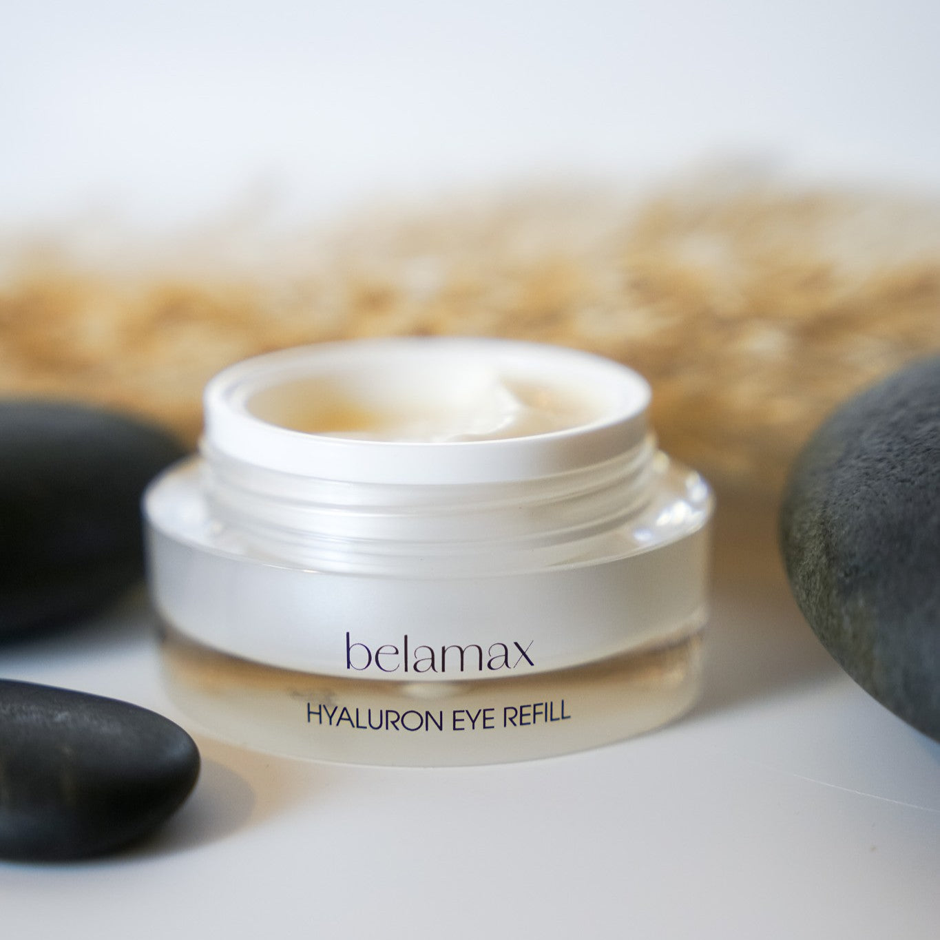 Belamax Hyaluron Eye Refill | Kennenlerngröße 5ml | Augenbalm für intensive Feuchtigkeit und jugendliche Frische