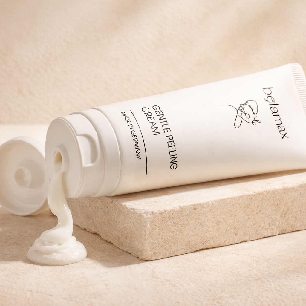 Belamax Gentle Peeling Cream | 75ml | Sanftes Peeling mit Vitamin C, Panthenol und Allantoin