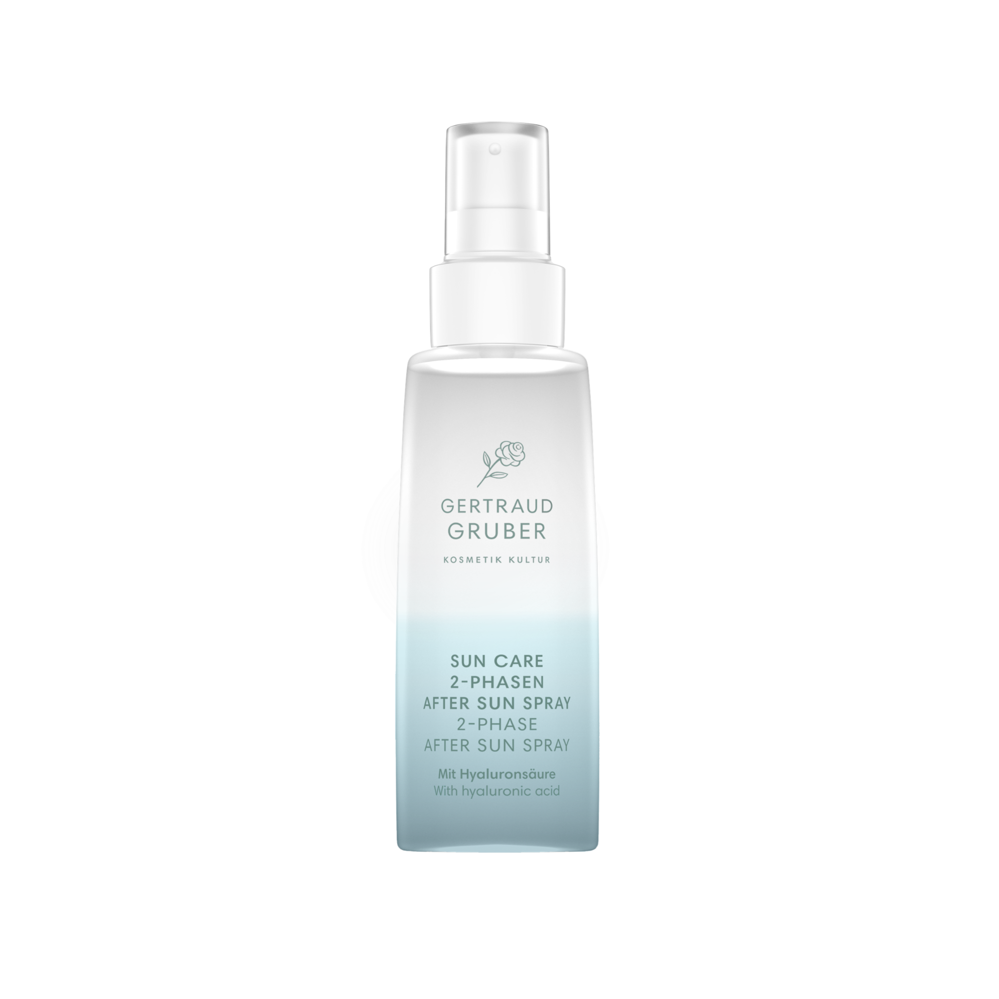 Gertraud Gruber 2-Phasen After Sun Spray 125ml – Erfrischendes Spray für die Haut mit Hyaluron und Trocken-Öl nach dem Sonnenbaden.