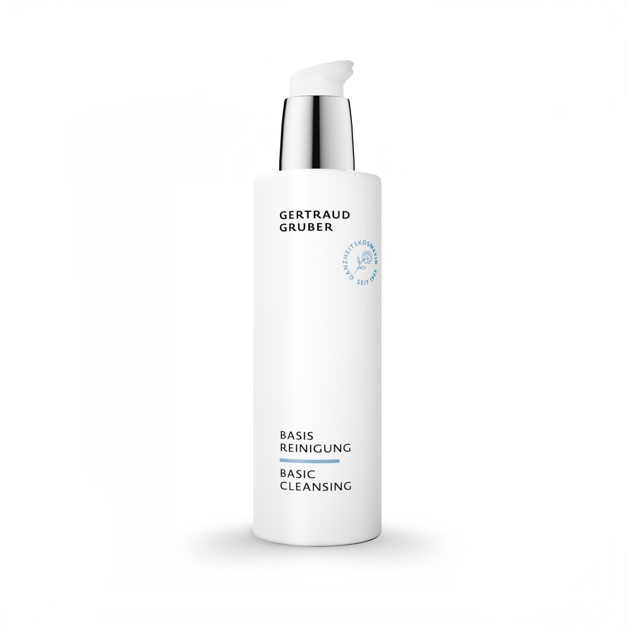 Gertraud Gruber Basis Reinigung hautneutral - beruhigende Gesichtsreinigung 200ml für sanfte und effektive Hautreinigung, pH-Wert 5,5, unterstützt durch Vitamin E und natürliche Öle.