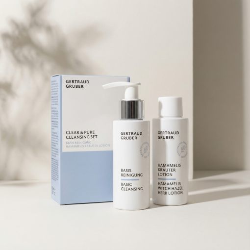 Gertraud Gruber Clear & Pure Cleansing Set | Basis Reinigung und Hamamelis Kräuterlotion für eine erfrischte, reine Haut