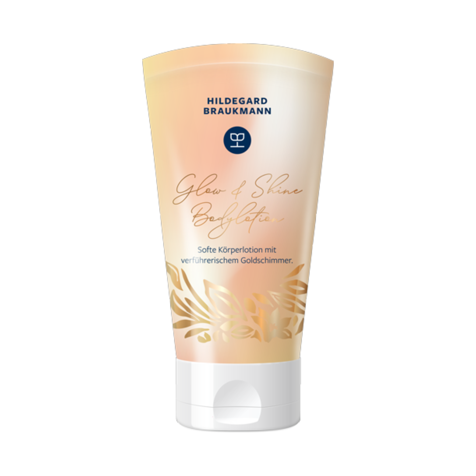Hildegard Braukmann Glow & Shine Bodylotion in 150ml - weiche Körperlotion mit goldfarbenen Pigmenten für einen verführerischen Schimmer, ideal für alle Hauttypen.