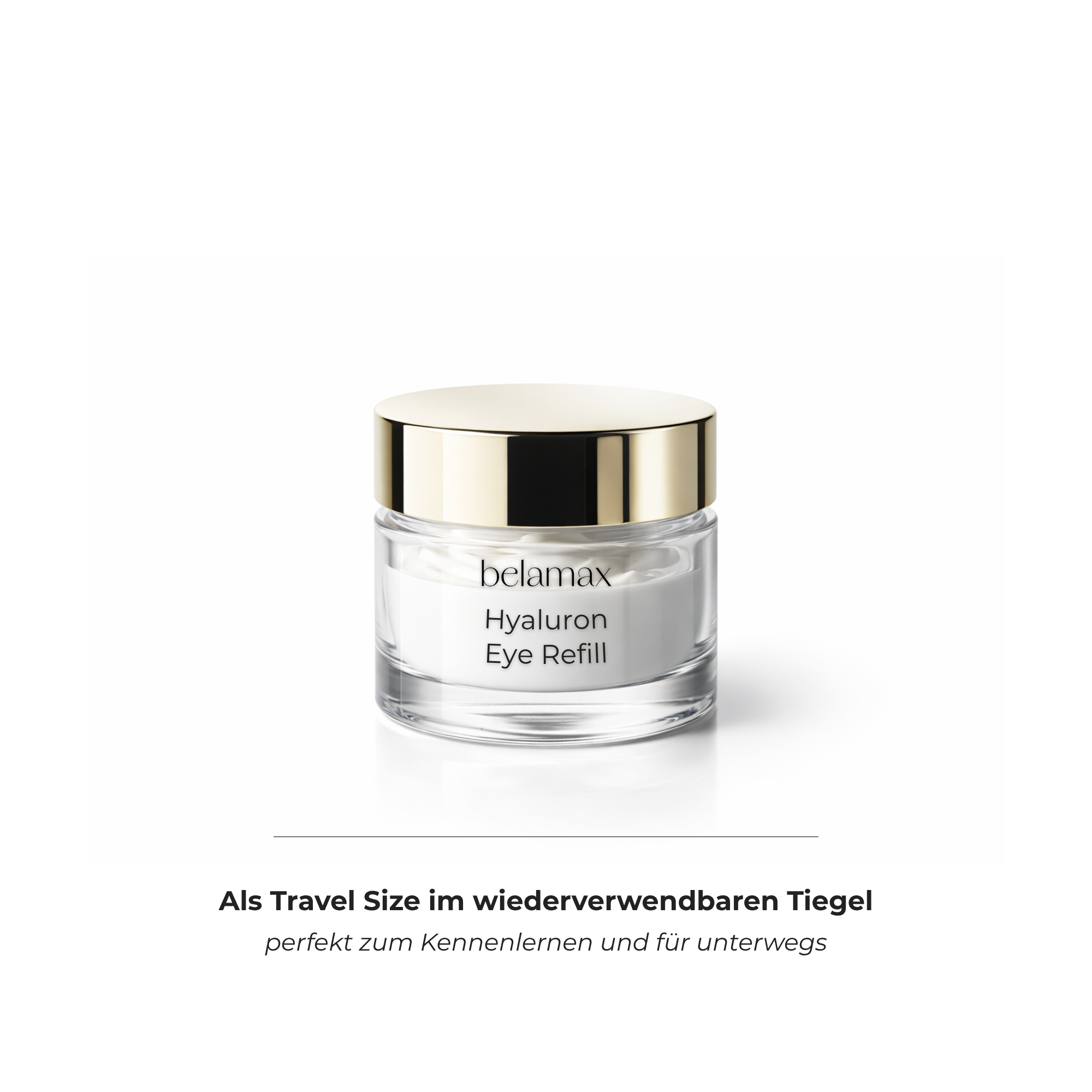Belamax Hyaluron Eye Refill | Kennenlerngröße 5ml | Augenbalm für intensive Feuchtigkeit und jugendliche Frische