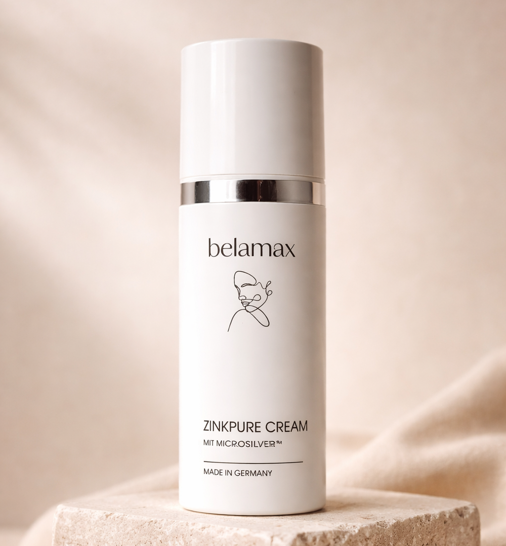 Belamax ZinkPure Cream | Beruhigende Pflege für unreine Haut mit Zink und MicroSilverBG™