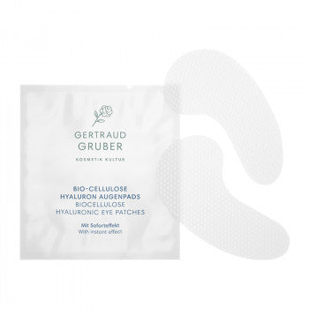 Gertraud Gruber Bio-Cellulose Hyaluron Augenpads | feuchtigkeitsspendende Augen Maske