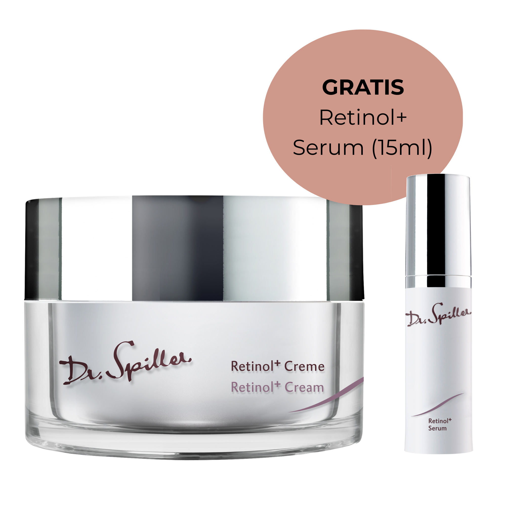 Dr. Spiller Retinol+ Creme | 50ml | 24-Stunden-Creme für reife & normale bis trockene Haut