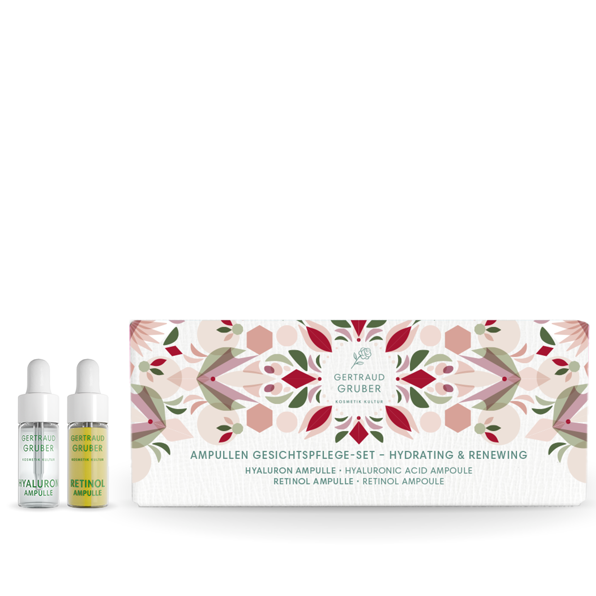 Gertraud Gruber Ampullen Gesichtspflege-Set | Hydrating & Renewing Ampulle
