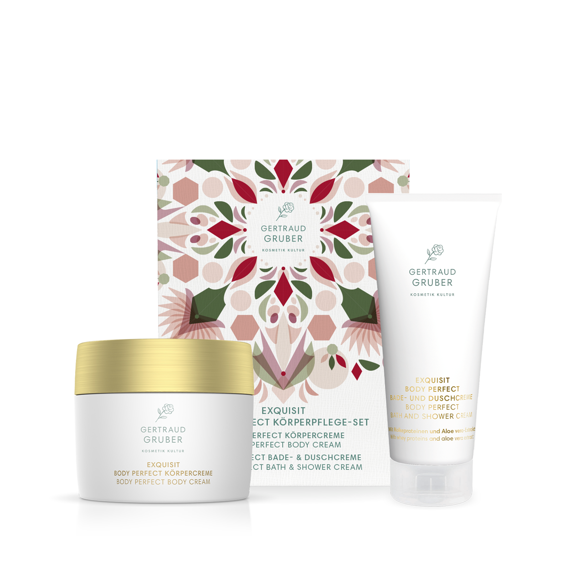 Gertraud Gruber Body Perfect Körperpflege-Set | EXQUISIT Bade- und Duschcreme und Körpercreme