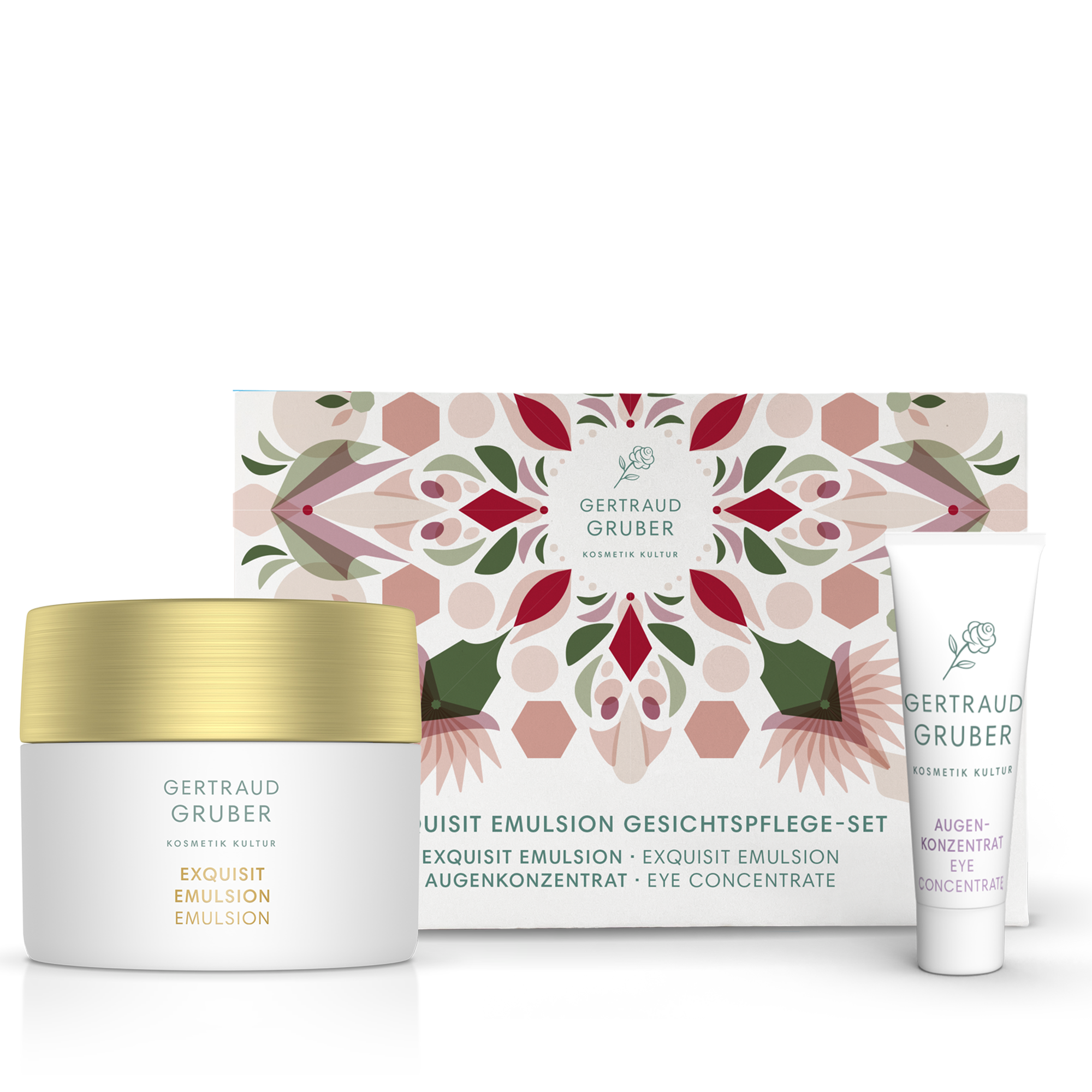 Gertraud Gruber EXQUISIT Emulsion Gesichtspflege-Set | Exquisit Creme und Augenkonzentrat