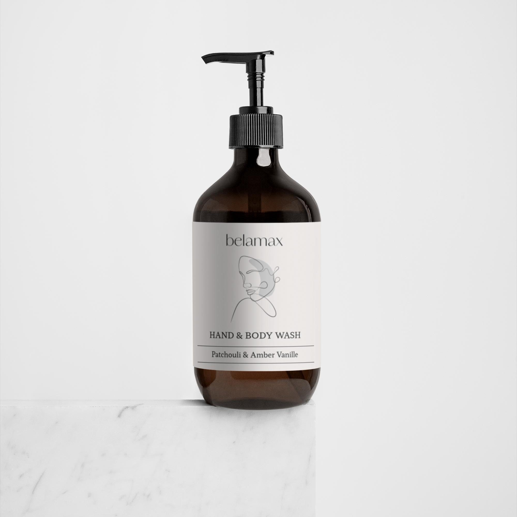 Belamax Hand & Body Wash Patchouli & Amber Vanille