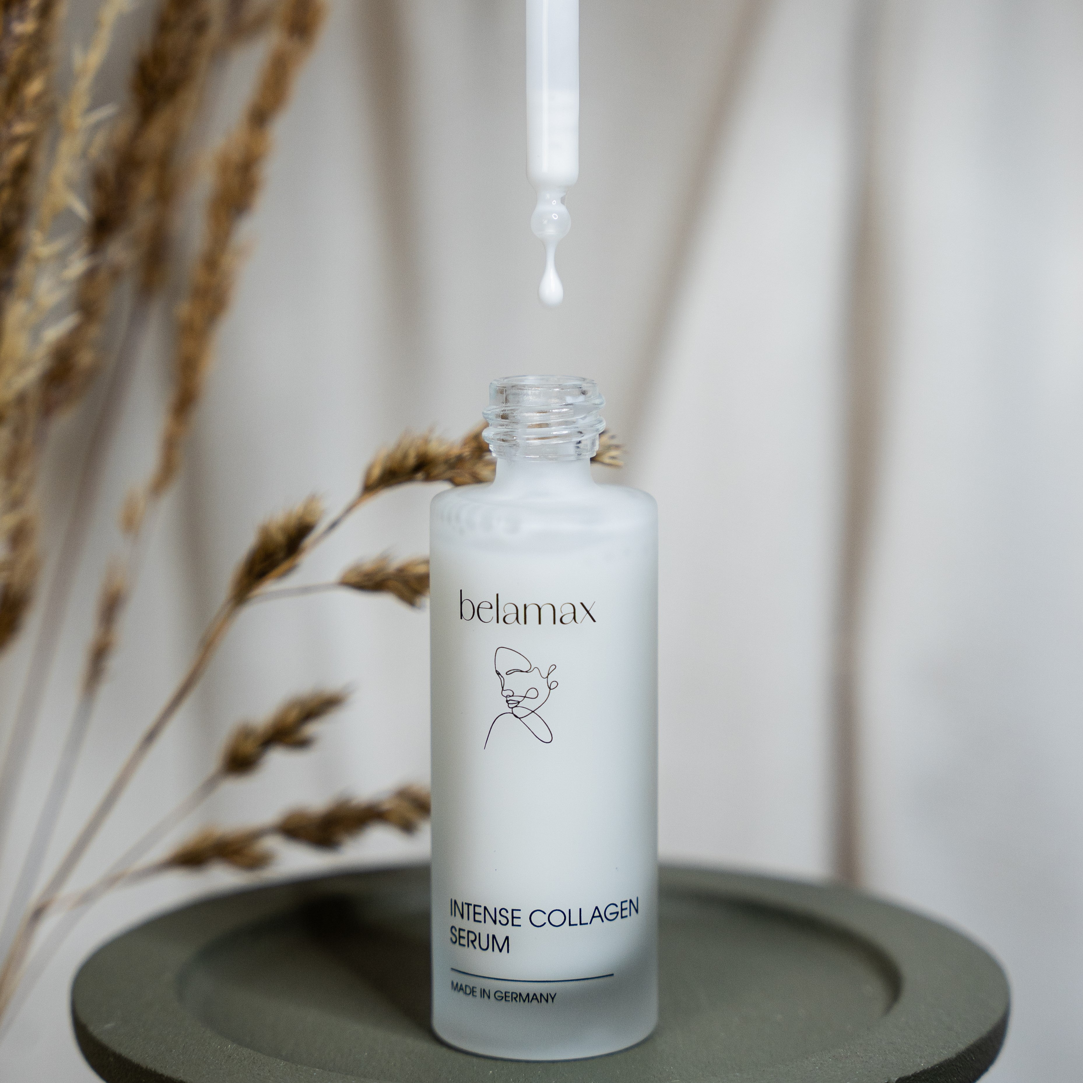 Belamax Intense Collagen Serum | 30ml | Intensives Anti-Aging-Serum mit Bakuchiol und Vitamin E