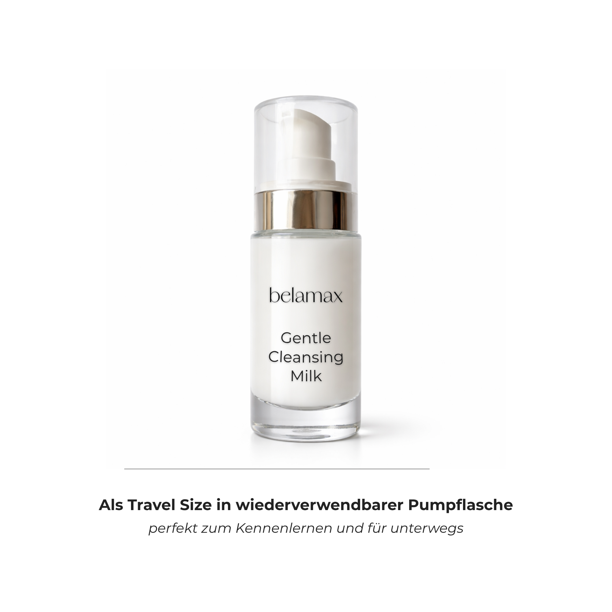 Belamax Gentle Cleansing Milk | Kennenlerngröße 30ml | Sanfte Reinigungsmilch für normale bis trockene Haut